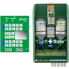 Apteczka przemysłowa Plum QuickSafe Chemical Industry — stacja ścienna pierwszej pomocy Apteczka przemysłowa Plum QuickSafe Chemical Industry — stacja ścienna pierwszej pomocy