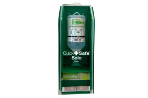 Apteczka ścienna Plum QuickSafe SOLO — 500 ml NaCl + QuickFix Elastic