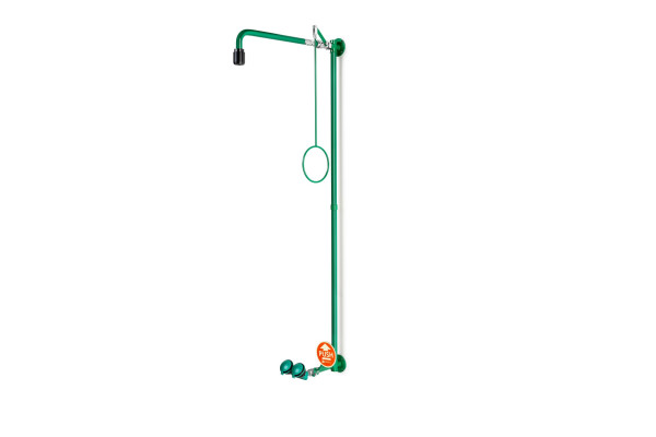 Prysznic bezpieczeństwa z oczomyjką B-SAFETY — ścienna