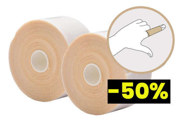 Bandaż kohezyjny Plum QuickSoft — 5,5 cm × 5 m, beżowy OKAZJA