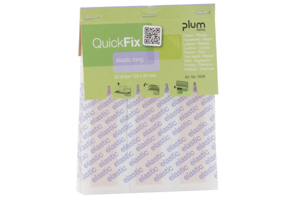 30 plastrów elastycznych Long - wkład do dozownika Plum QuickFix