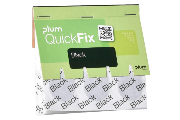 45 czarnych plastrów - wkład do dozownika Plum QuickFix