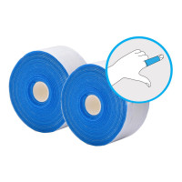 Bandaż kohezyjny Plum QuickSoft — 5,5 cm × 5 m, niebieski (2× refill)