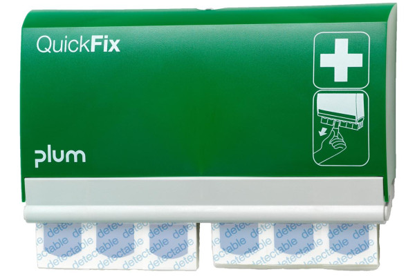 Dozownik Plum QuickFix — 2×45 plastry wykrywalne (CE)