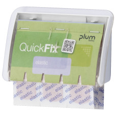Dozownik Plum QuickFix UNO — 45 plastrów elastycznych (transparentny, CE)