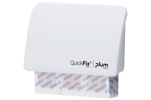 Dozownik Plum QuickFix UNO — 45 plastrów elastycznych (biały, CE)