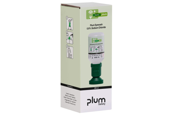 Płuczka do oczu Plum 0,9% NaCl — 200 ml (w pudełku) Płuczka do oczu Plum 0,9% NaCl — 200 ml (w pudełku)