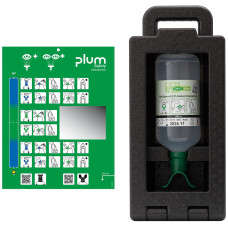Zestaw do płukania oka Plum iBox 1 — 1000 ml 0,9% NaCl (DUO)