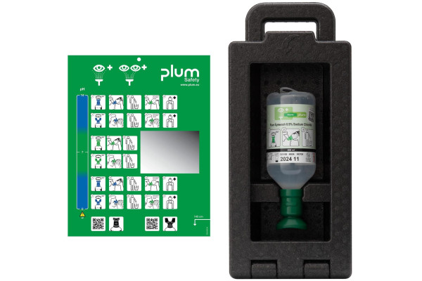 Zestaw do płukania oka Plum iBox 1 — 500 ml 0,9% NaCl (eyecup)