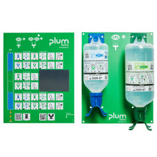 Zestaw do płukania oka i ran Plum — 500 ml pH Neutral + 1000 ml 0,9% NaCl (otwarta stacja DUO)