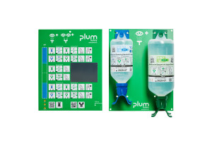 Zestaw do płukania oka i ran Plum — 500 ml pH Neutral + 1000 ml 0,9% NaCl (otwarta stacja DUO)