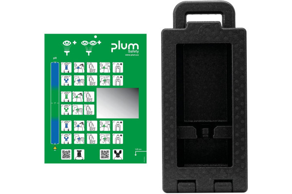 Zestaw do płukania oka Plum — pusty box iBox 1 (pusta stacja)