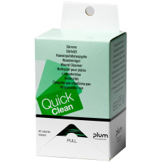40 chusteczek do oczyszczania ran - wkład do dozownika Plum QuickClean 40 chusteczek do oczyszczania ran - wkład do dozownika Plum QuickClean