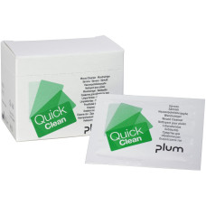 Chusteczki do oczyszczania ran Plum QuickClean — 20 szt. (box) Chusteczki do oczyszczania ran Plum QuickClean — 20 szt. (box)
