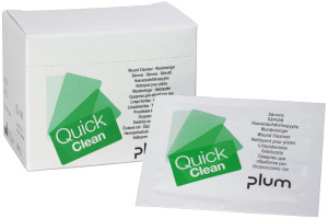 Chusteczki do oczyszczania ran Plum QuickClean — 20 szt. (box)