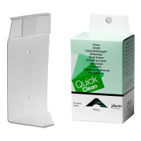 Dozownik Plum QuickClean — 40 chusteczek do oczyszczania ran (wieszak ścienny, CE) Dozownik Plum QuickClean — 40 chusteczek do oczyszczania ran (wieszak ścienny, CE)