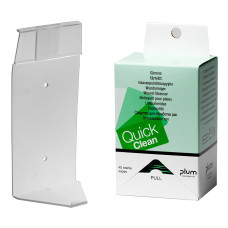 Dozownik Plum QuickClean — 40 chusteczek do oczyszczania ran (wieszak ścienny, CE)
