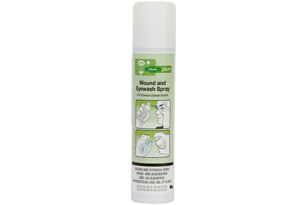 Spray do przemywania oczu i ran Plum 0,9% NaCl — 250 ml
